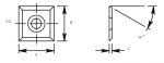 (BOX 10) 14 X 14 X 2.0MM CARBIDE SPURS